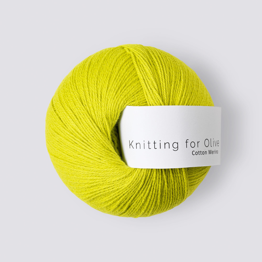 Knitting for Olive Cotton Merino - Lime Yellow