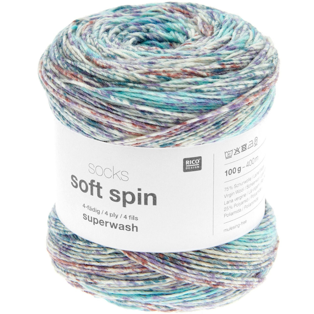 Rico Socks Soft Spin 008 Cool Colours