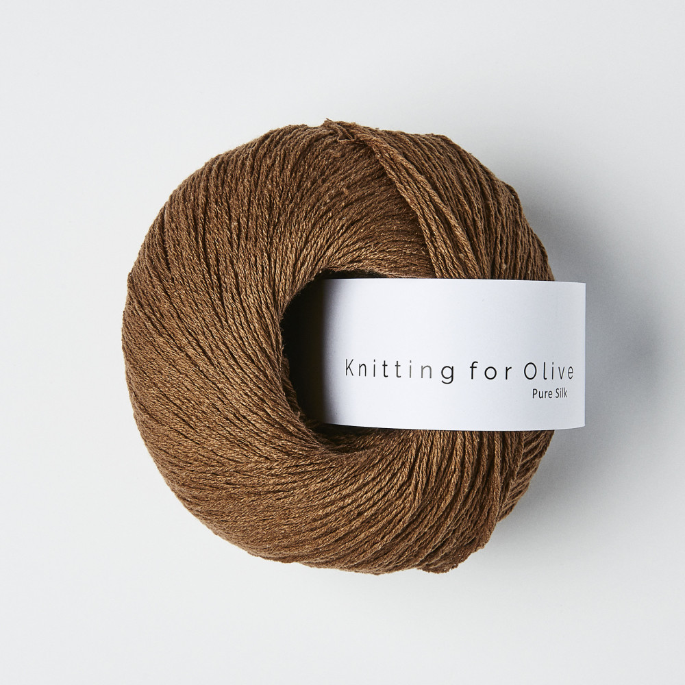 Knitting for Olive Pure Silk - Dark Cognac